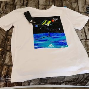 BNWT Sz 10/12 M Adidas Boys' Short Sleeve Game On  T-Shirt
